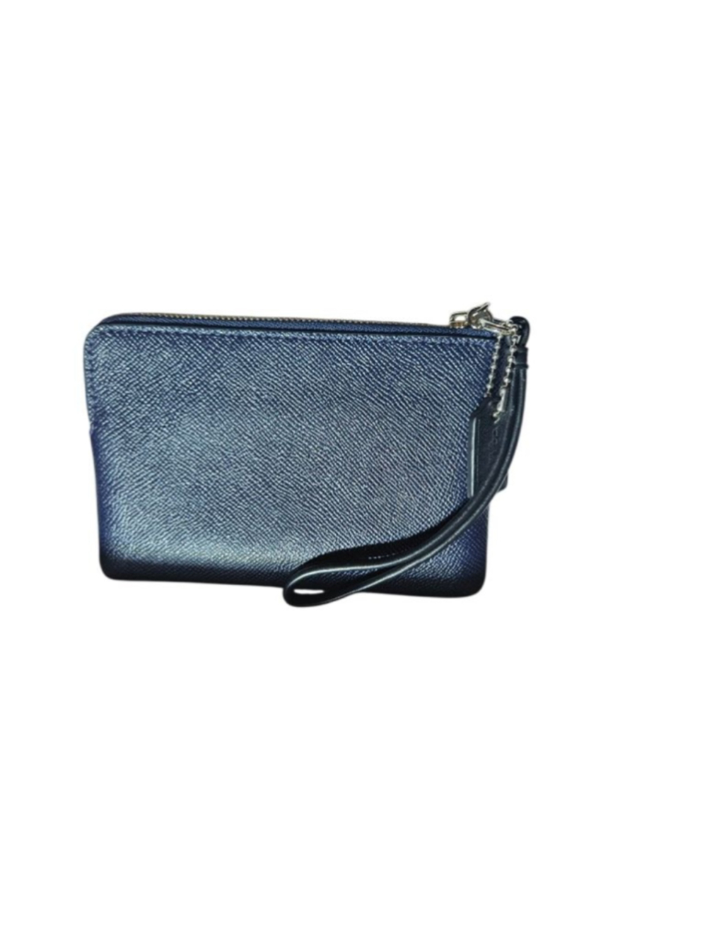 Coach Navy Blue Leather Wristlet One Size - Picture 3 of 16